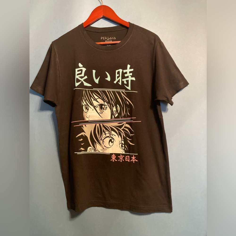 Anime T Shirt Black, Large, Chest: 20 inches
Length 28 inches Very Unique T